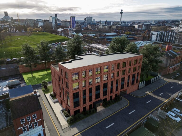 Richmond Row aerial view