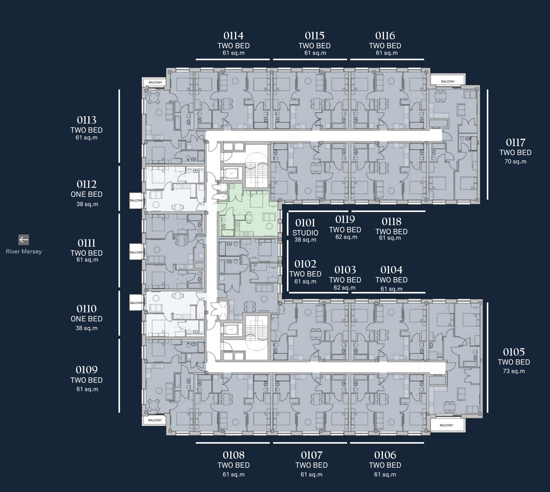 Vauxhall residence floor plan